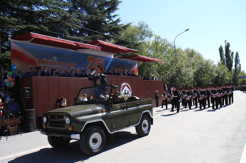 2. Парад в честь празднования 25-й годовщины Республики Южная Осетия (часть II)