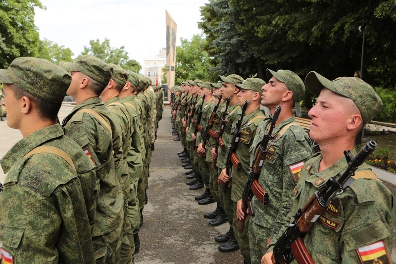 3. Торжественная церемония приведения к присяге новобранцев Вооруженных сил Республики Южная Осетия
