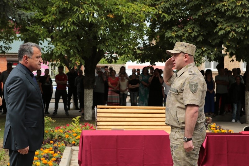 4. Торжественная церемония приведения к присяге новобранцев Вооруженных сил Республики Южная Осетия