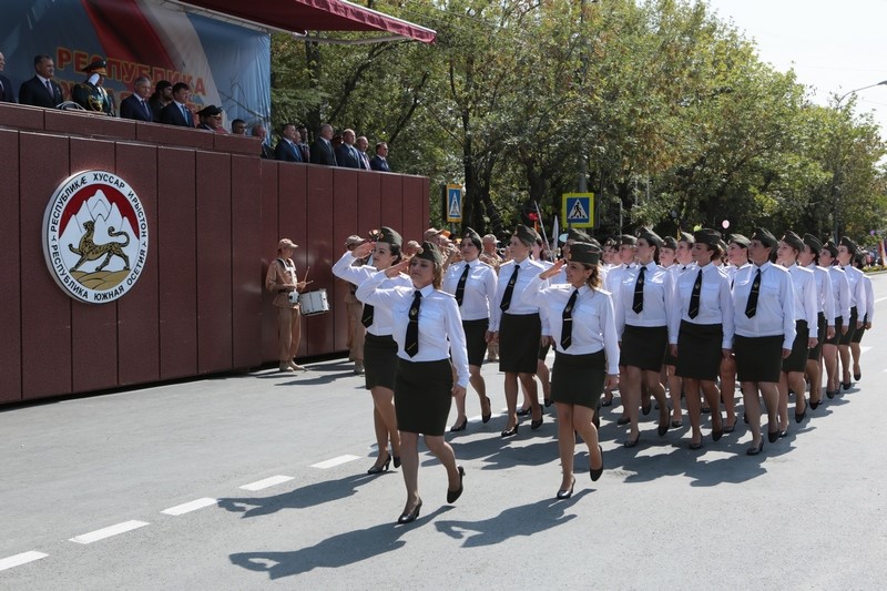 12. Военный парад в честь празднования 27-й годовщины Республики Южная Осетия