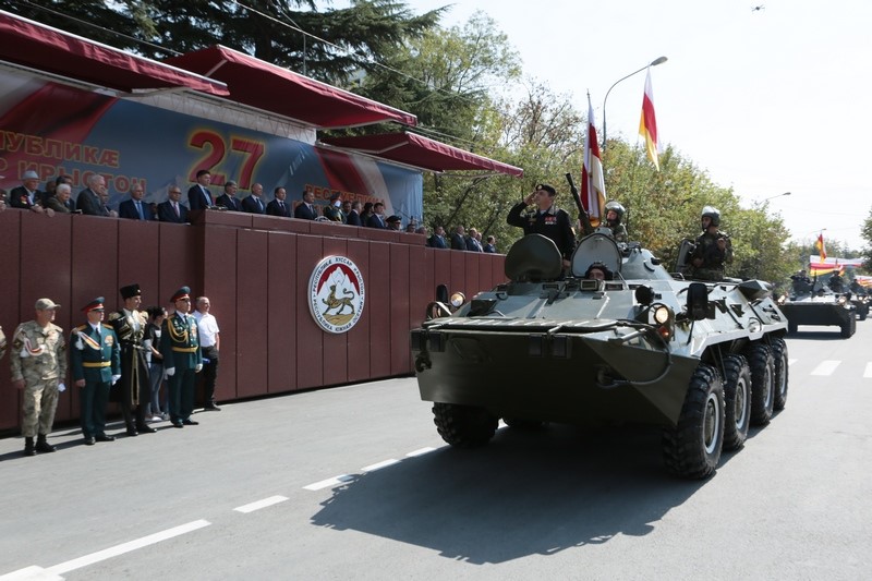 14. Военный парад в честь празднования 27-й годовщины Республики Южная Осетия
