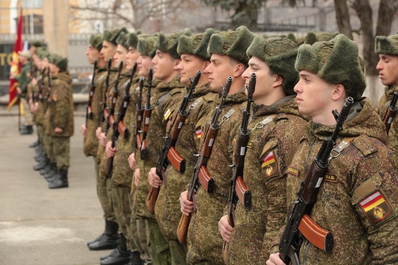 3. Торжественная церемония приведения к присяге новобранцев Вооруженных сил Республики Южная Осетия