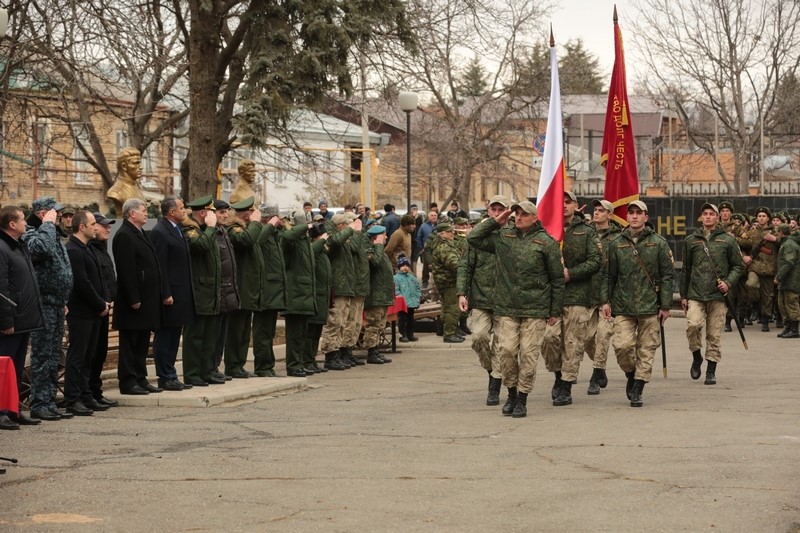 7. Торжественная церемония приведения к присяге новобранцев Вооруженных сил Республики Южная Осетия