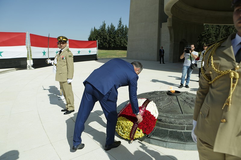 05. Церемония возложения венка к Могиле Неизвестного солдата в Дамаске