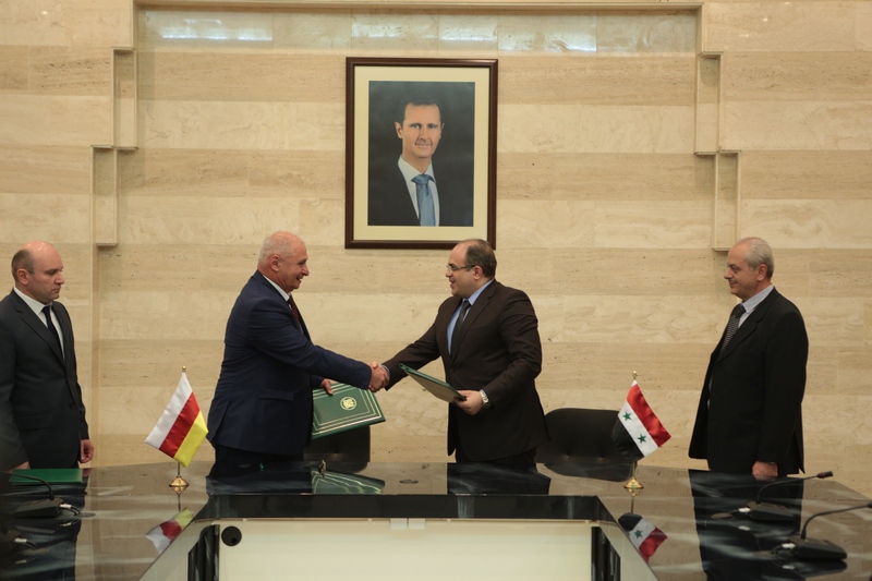 2. Республика Южная Осетия и Сирийская Арабская Республика подписали Соглашение о торгово-экономическом сотрудничестве