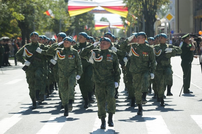 13. Военный парад в честь празднования 28-й годовщины Республики Южная Осетия