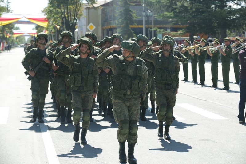 15. Военный парад в честь празднования 28-й годовщины Республики Южная Осетия