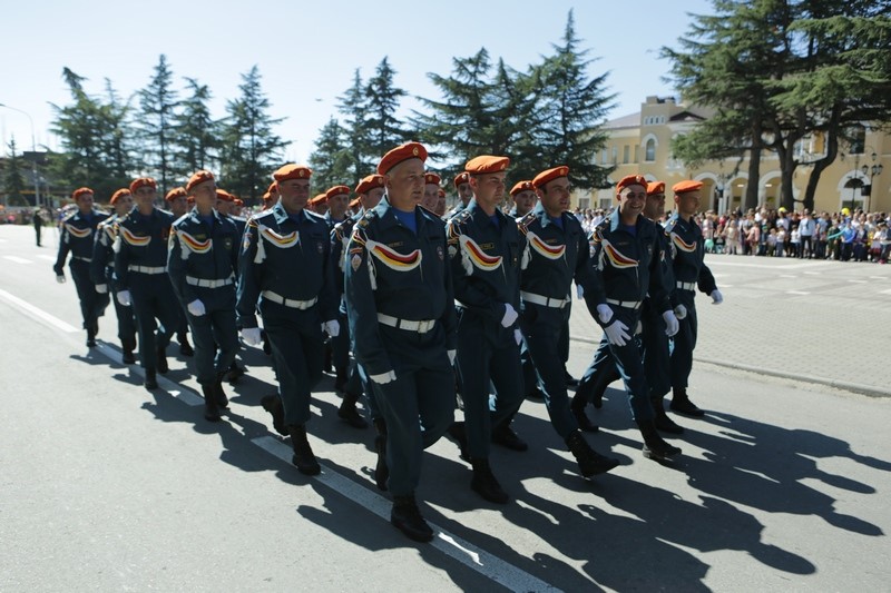 17. Военный парад в честь празднования 28-й годовщины Республики Южная Осетия