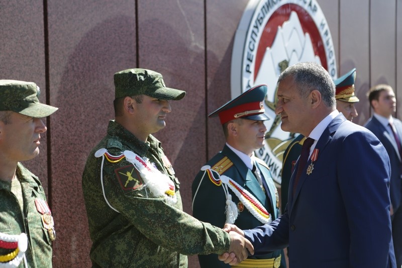 25. Военный парад в честь празднования 28-й годовщины Республики Южная Осетия