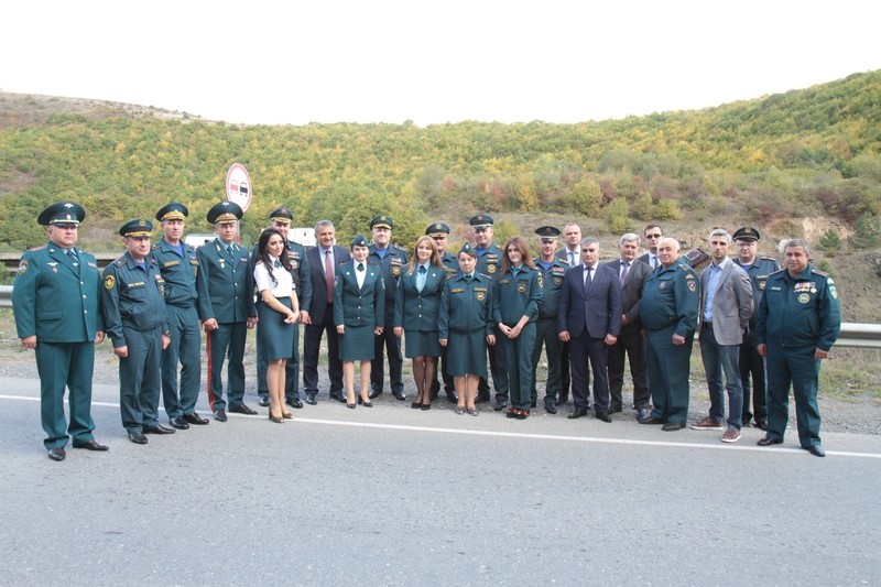 7. Анатолий Бибилов посетил показательные выступления сил МЧС Республики Южная Осетия