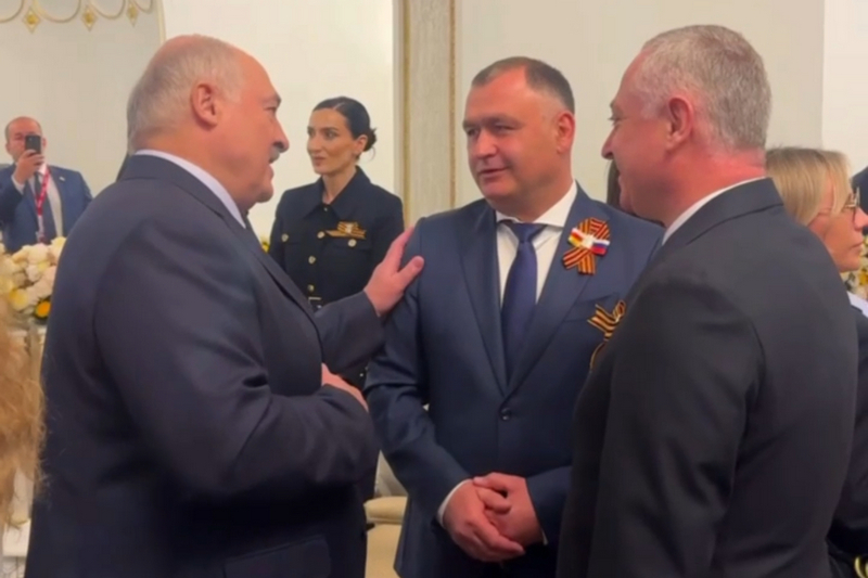 Встреча с Президентом Республики Беларусь Александром Лукашенко и Президентом Республики Абхазия Бадрой Гунба