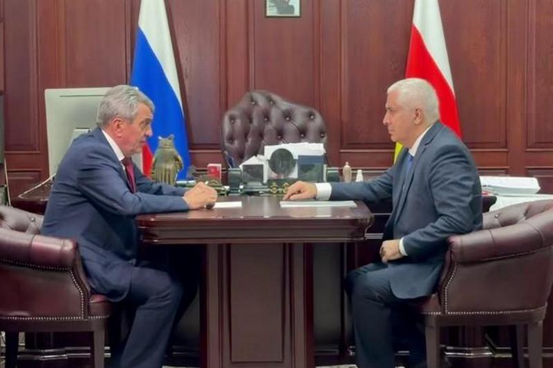 Встреча с Главой Республики Северная Осетия-Алания Сергеем Меняйло