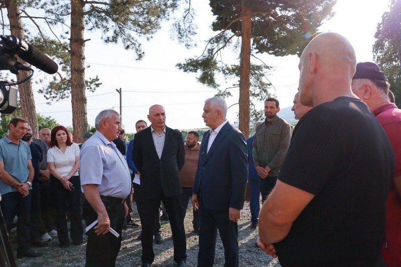 zw0t6v0t. Рабочая поездка в село Дменис Цхинвальского района